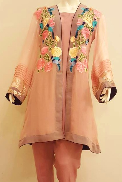 Belted Porcelain Pattern Midi Dress